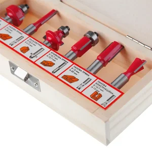 Набір фрез кінцевих по деревині, 6 шт. INTERTOOL (HT-0072) UA