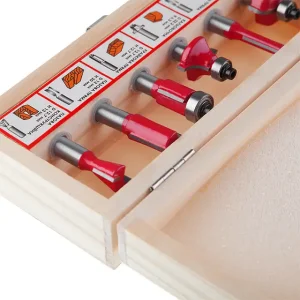 Набір фрез кінцевих по деревині, 6 шт. INTERTOOL (HT-0072) UA