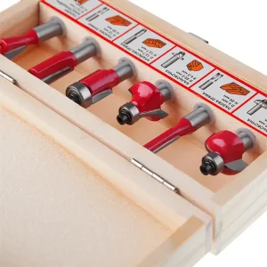 Набір фрез кінцевих по деревині, 6 шт. INTERTOOL (HT-0072) UA