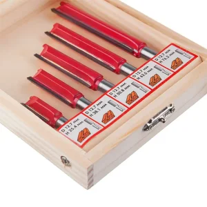 Набір фрез пазових прямих, 5 шт. INTERTOOL (HT-0075) UA