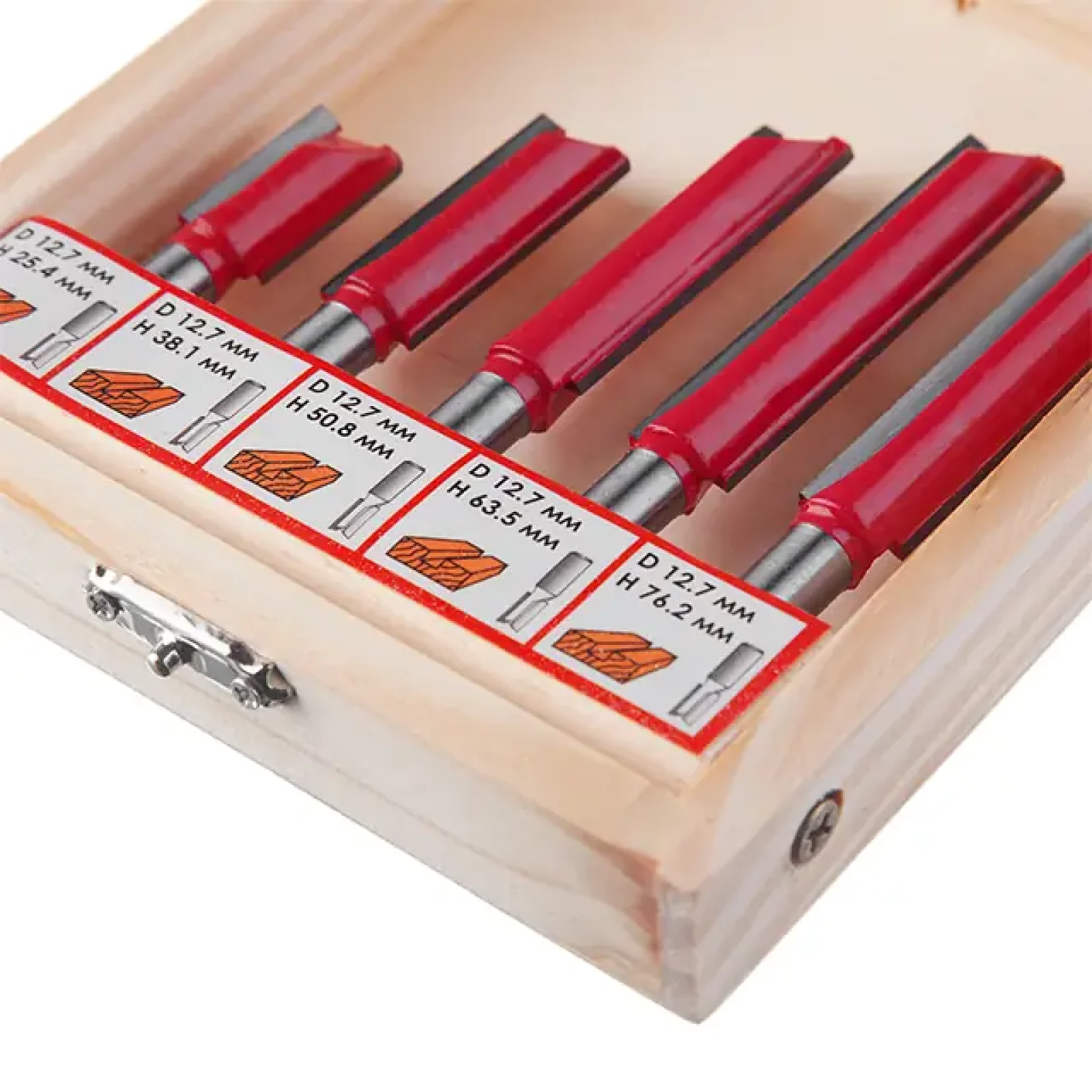 Набір фрез пазових прямих, 5 шт. INTERTOOL (HT-0075) UA