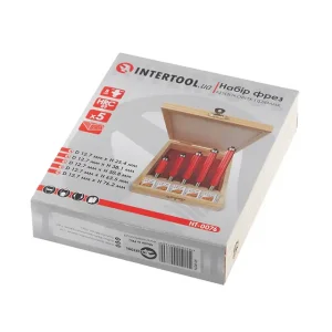 Набір фрез крайкових прямих, 5 шт. INTERTOOL (HT-0076) UA