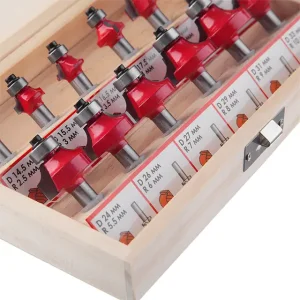 Набір фрез кальовочних, 12 шт. INTERTOOL (HT-0077) UA