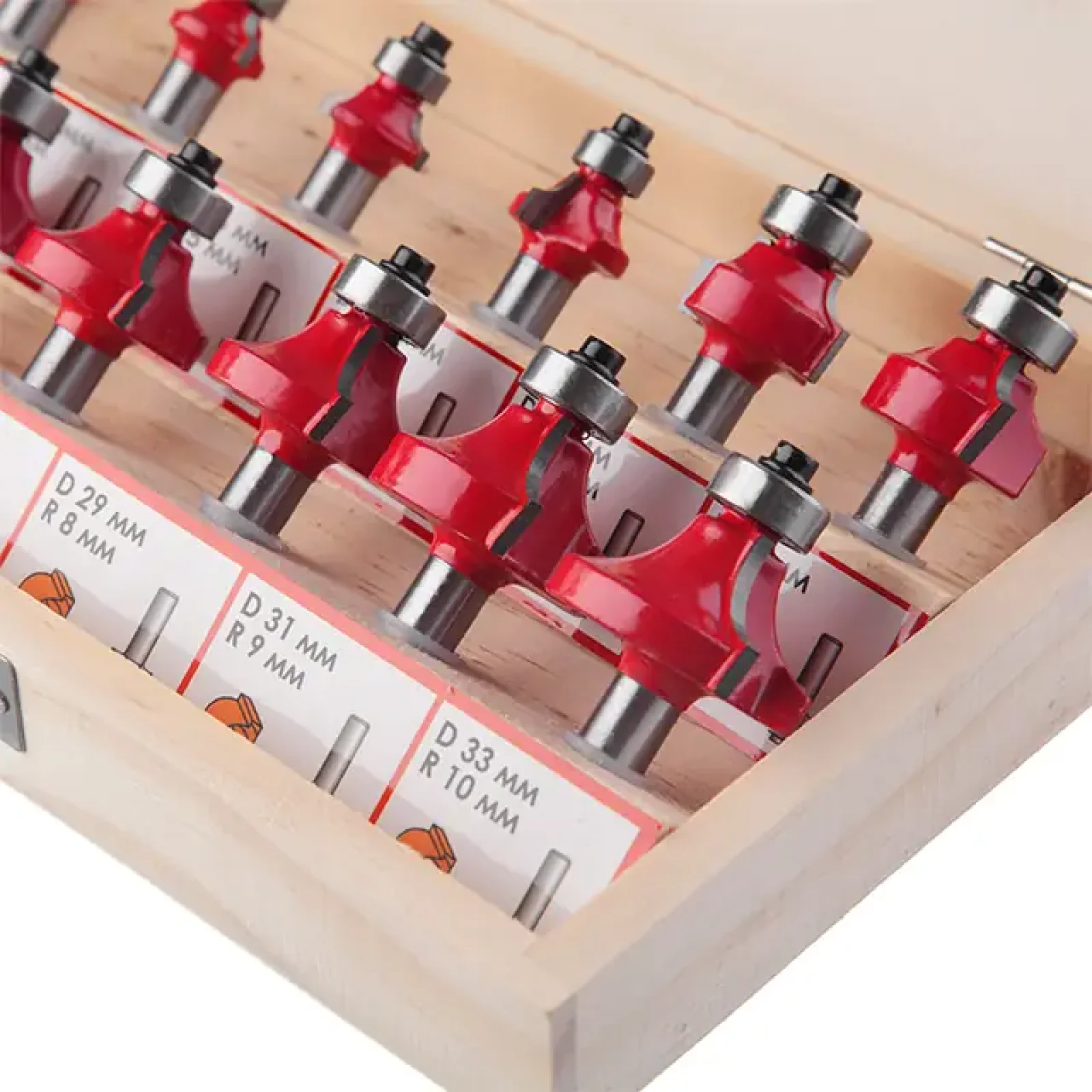 Набір фрез кальовочних, 12 шт. INTERTOOL (HT-0077) UA