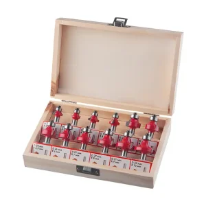 Набір фрез кальовочних, 12 шт. INTERTOOL (HT-0077) UA