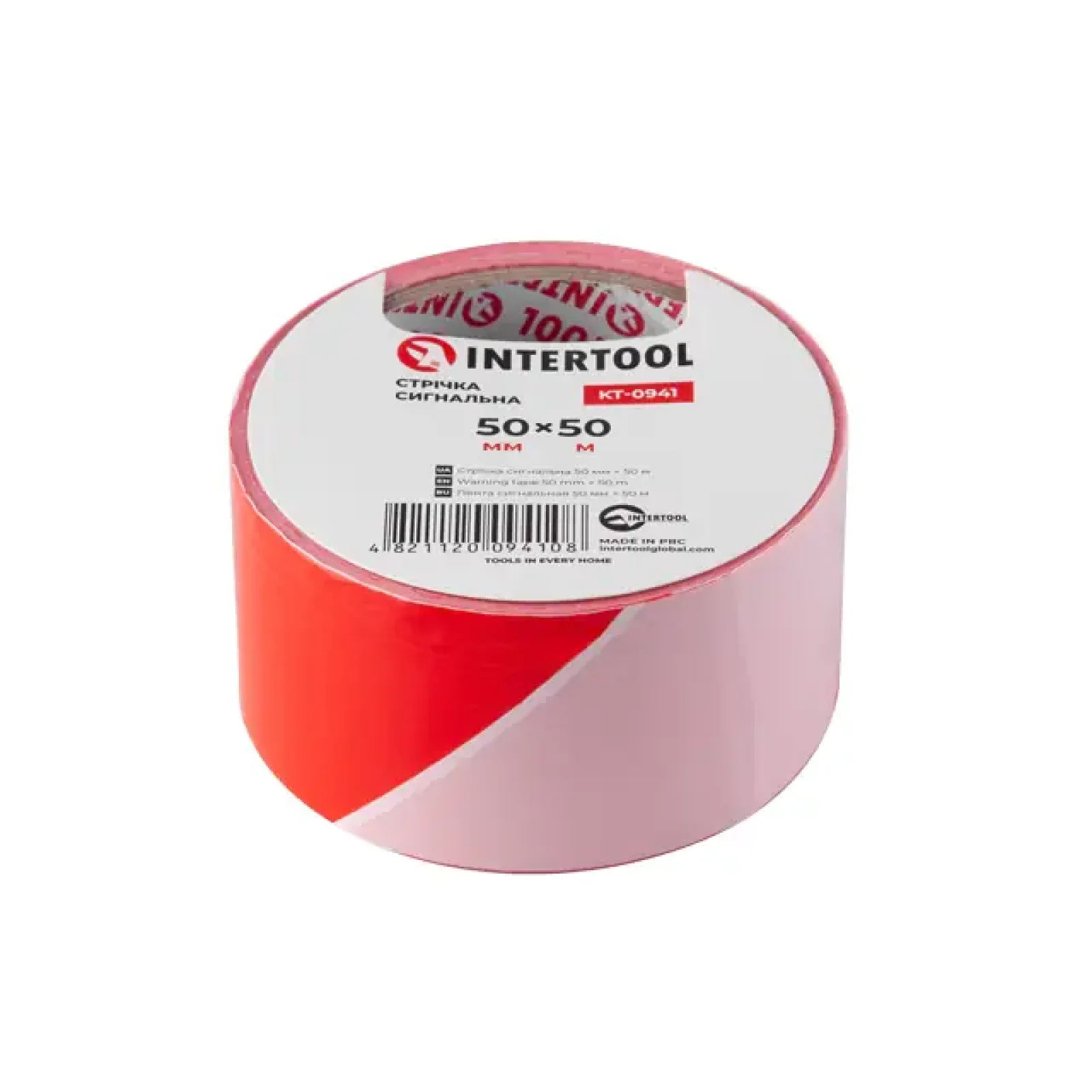 Стрічка сигнальна, 50 м, 50 мм INTERTOOL (KT-0941) UA