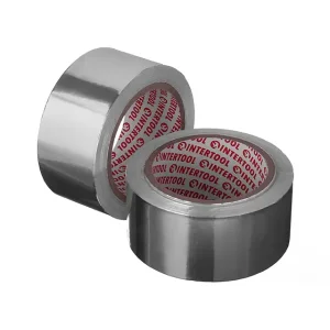 Скотч алюмінієвий термостійкий, 25 м, 50 мм INTERTOOL (KT-0992) UA