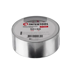 Скотч алюмінієвий термостійкий, 50 м, 50 мм INTERTOOL (KT-0993) UA