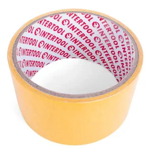 Скотч двосторонній, 5 м, 50 мм, на поліпропіленовій основі INTERTOOL (KT-0951) UA