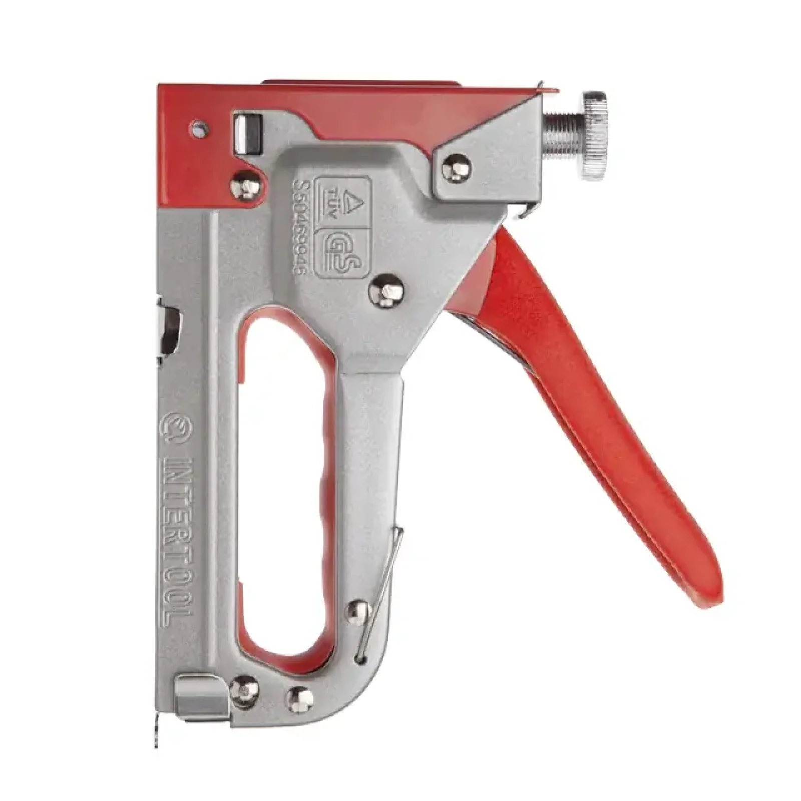 Степлер будівельний, під скобу 11,3×0,7×4-14 мм, прогумоване руків’я INTERTOOL (RT-0102) UA