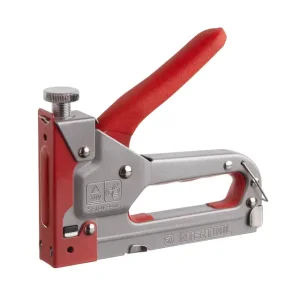 Степлер будівельний, під скобу 11,3×0,7×4-14 мм, прогумоване руків’я INTERTOOL (RT-0102) UA