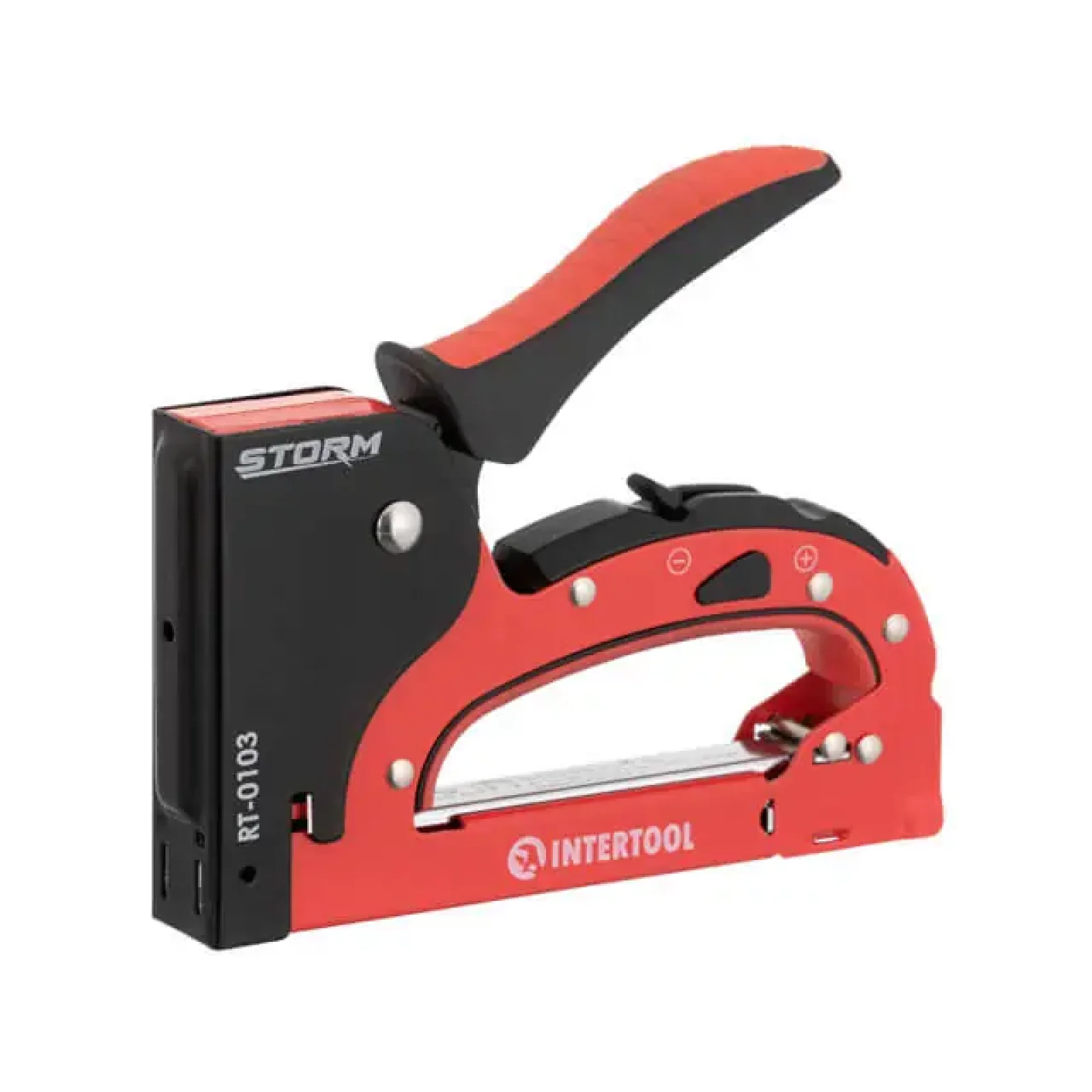 Степлер будівельний, під скобу 11,3×0,7×4-14 мм, STORM INTERTOOL (RT-0103) UA