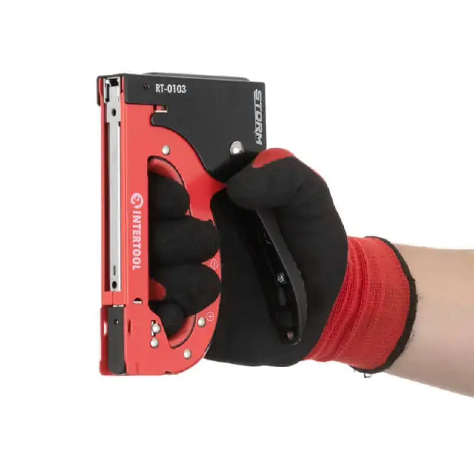 Степлер будівельний, під скобу 11,3×0,7×4-14 мм, STORM INTERTOOL (RT-0103) UA