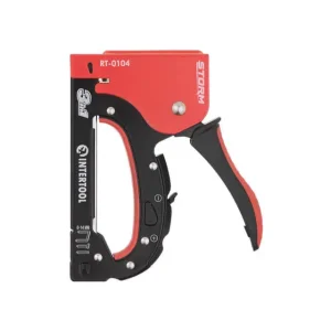 Степлер будівельний 3 в 1, під скобу 11,3×0,7×6-14 мм, цвях 14 мм, шпилька 14 мм, STORM INTERTOOL (RT-0104) UA