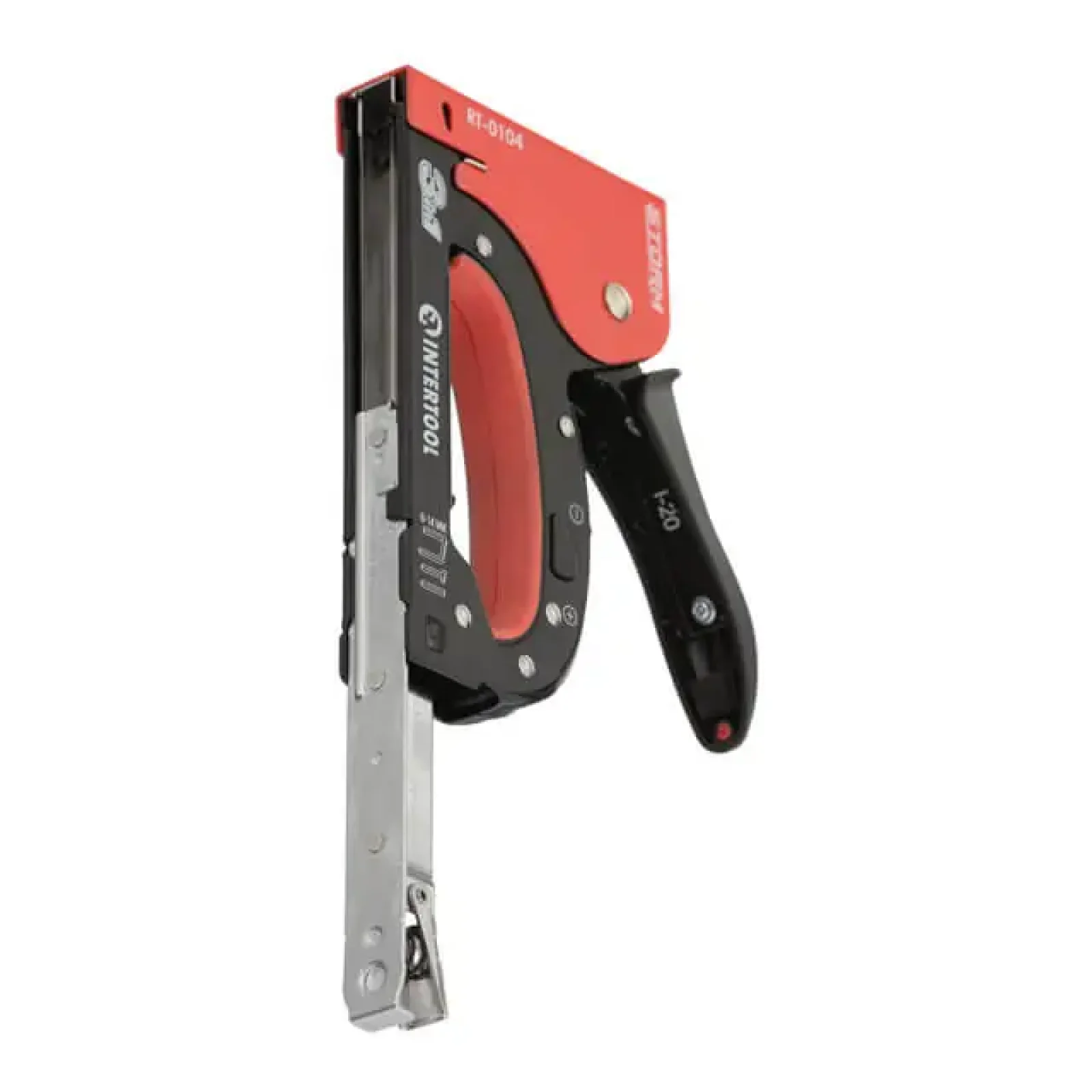 Степлер будівельний 3 в 1, під скобу 11,3×0,7×6-14 мм, цвях 14 мм, шпилька 14 мм, STORM INTERTOOL (RT-0104) UA