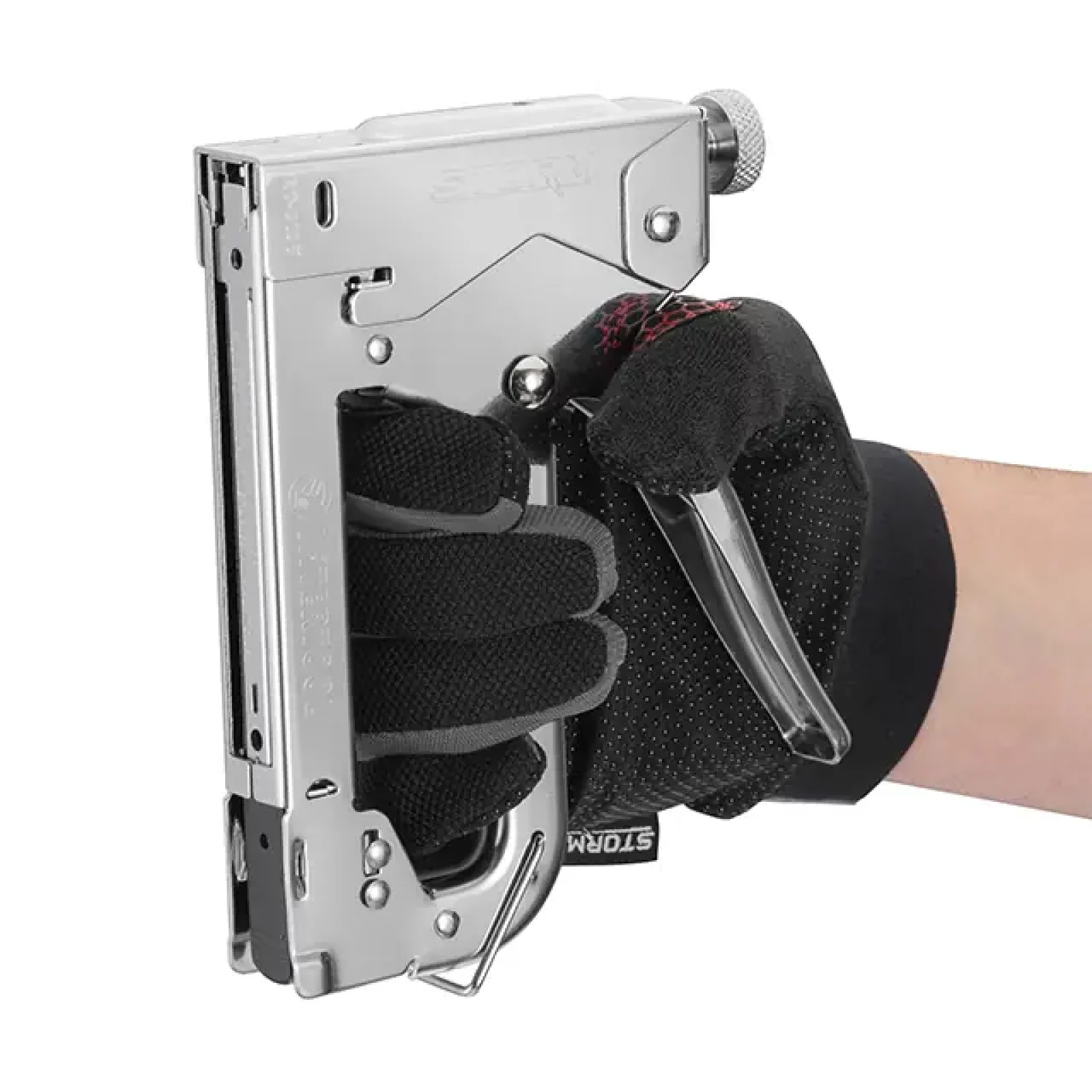 Степлер будівельний під скобу 11,3×0,7×4-14 мм, хром, STORM INTERTOOL (RT-0107) UA