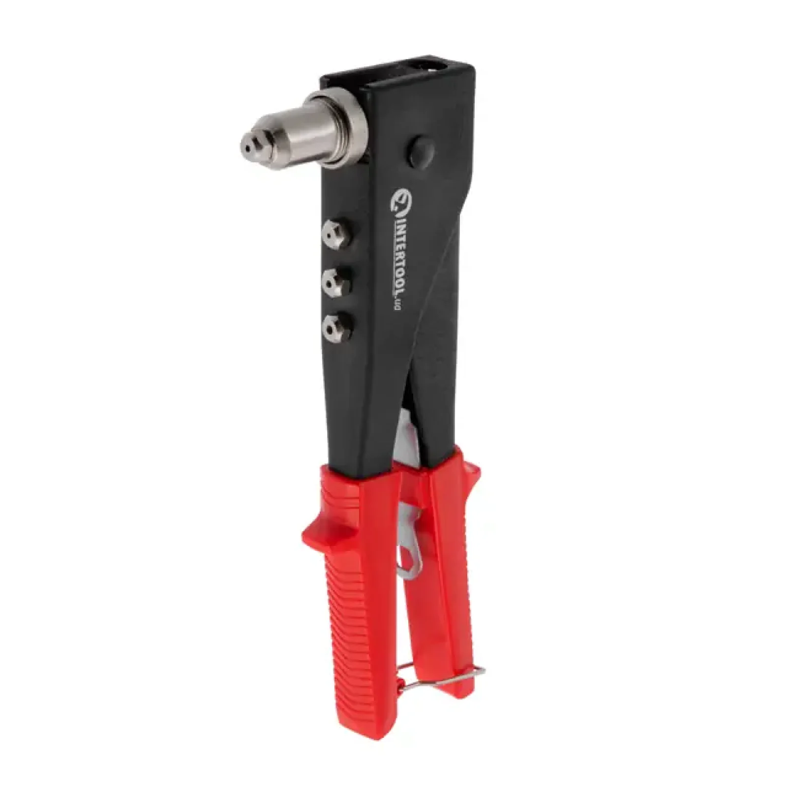 Пістолет заклепувальний, 260 мм, діаметр застосовуваної заклепки 2,4, 3,2, 4,0, 4,8 мм, з поворотом на 90° INTERTOOL (RT-0002) UA