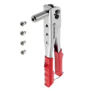 Пістолет заклепувальній посилений, 250 мм, діаметр застосовуваної заклепки: 2,4, 3,2, 4,0, 4,8 мм INTERTOOL (RT-0004) UA