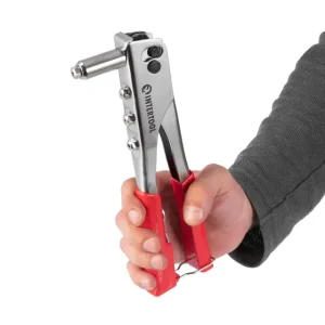 Пістолет заклепувальній посилений, 250 мм, діаметр застосовуваної заклепки: 2,4, 3,2, 4,0, 4,8 мм INTERTOOL (RT-0004) UA