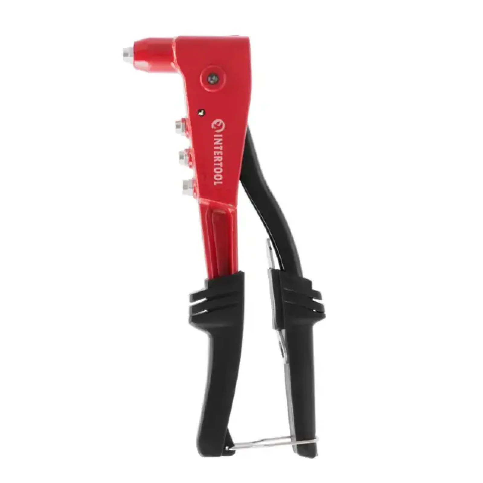 Пістолет заклепувальний, литий корпус, 250 мм, діаметр застосовуваної заклепки: 2,4, 3,2, 4,0, 4,8 мм INTERTOOL (RT-0006) UA