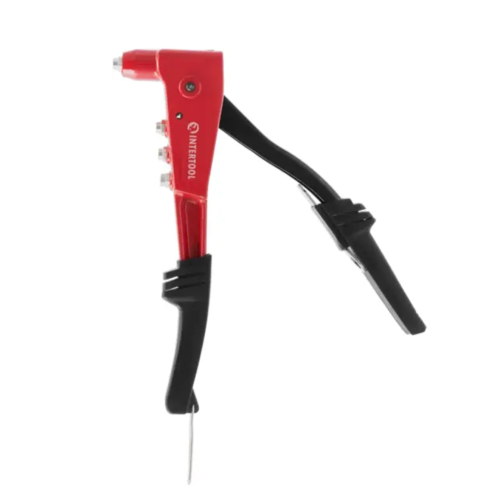 Пістолет заклепувальний, литий корпус, 250 мм, діаметр застосовуваної заклепки: 2,4, 3,2, 4,0, 4,8 мм INTERTOOL (RT-0006) UA