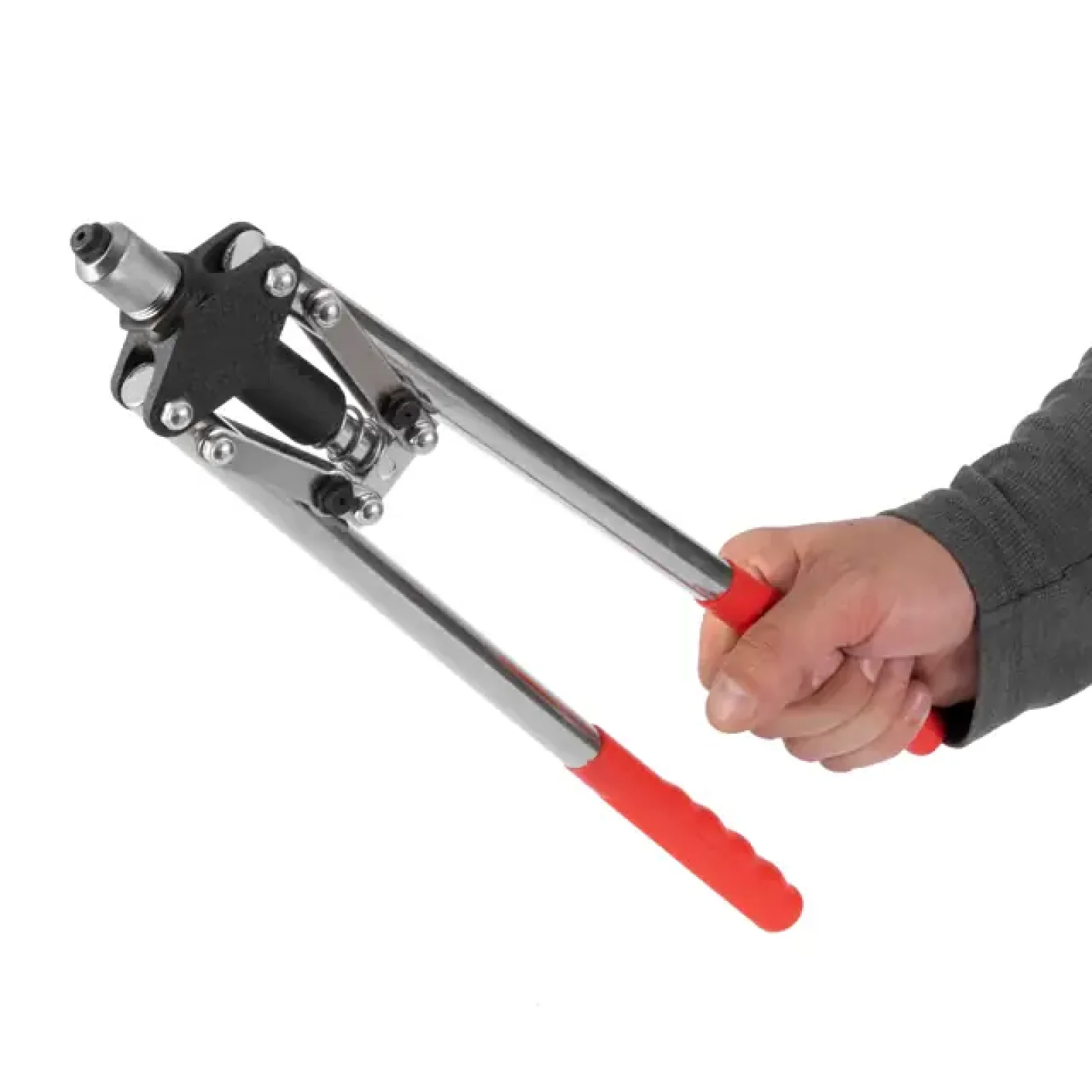 Пістолет заклепувальний дворучний, 450 мм, діаметр застосовуваної заклепки: 2,4, 3,2, 4,0, 4,8 мм INTERTOOL (RT-0008) UA