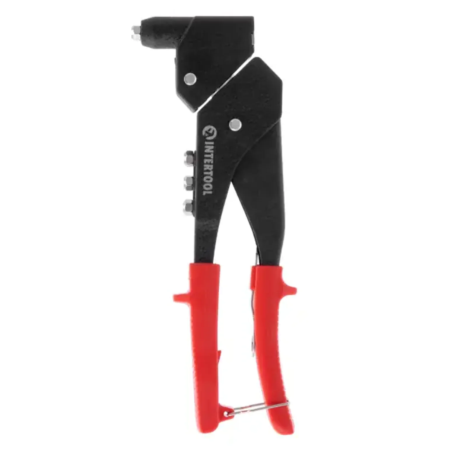 Пістолет заклепувальний, 280 мм, діаметр застосовуваної заклепки 2,4, 3,2, 4,0, 4,8 мм, з поворотом на 360° INTERTOOL (RT-0009) UA