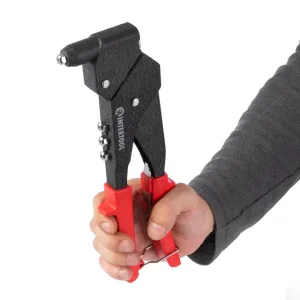 Пістолет заклепувальний, 280 мм, діаметр застосовуваної заклепки 2,4, 3,2, 4,0, 4,8 мм, з поворотом на 360° INTERTOOL (RT-0009) UA