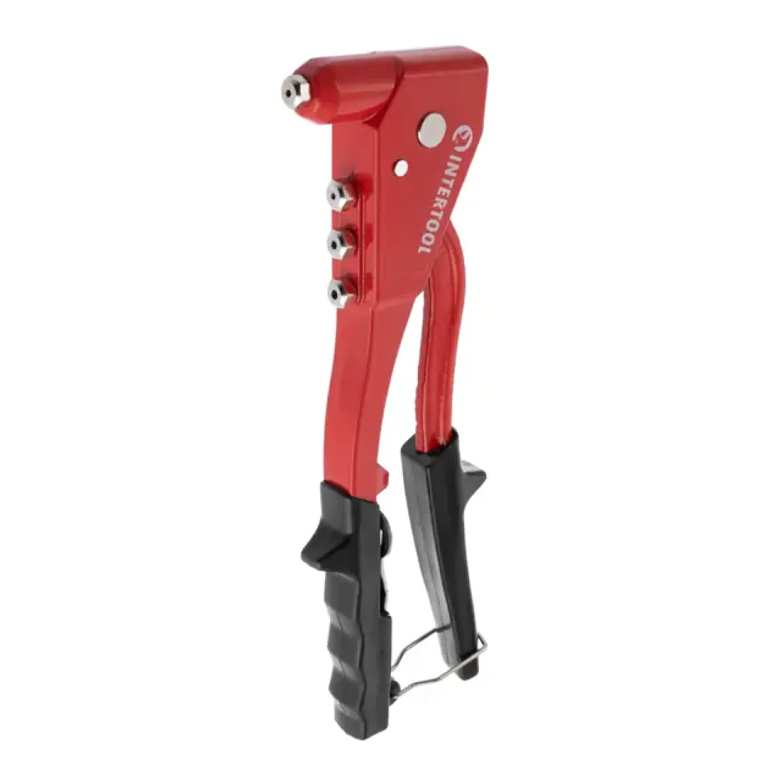 Пістолет заклепувальний, суцільносталевий, діаметр застосовуваної заклепки: 2,4, 3,2, 4,0, 4,8 мм INTERTOOL (RT-0010) UA