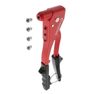 Пістолет заклепувальний, суцільносталевий, діаметр застосовуваної заклепки: 2,4, 3,2, 4,0, 4,8 мм INTERTOOL (RT-0010) UA