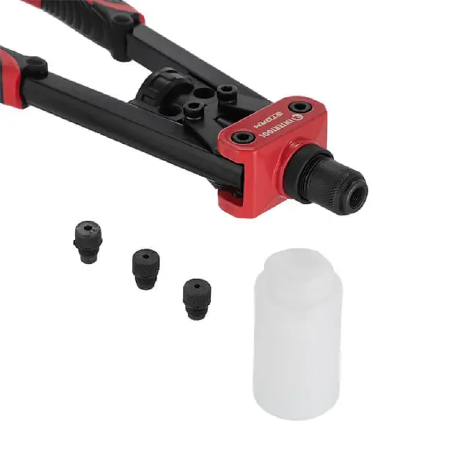 Пістолет заклепувальний дворучний, 330 мм, діаметр застосовуваної заклепки: 2,4, 3,2, 4,0, 4,8 мм, STORM INTERTOOL (RT-0017) UA