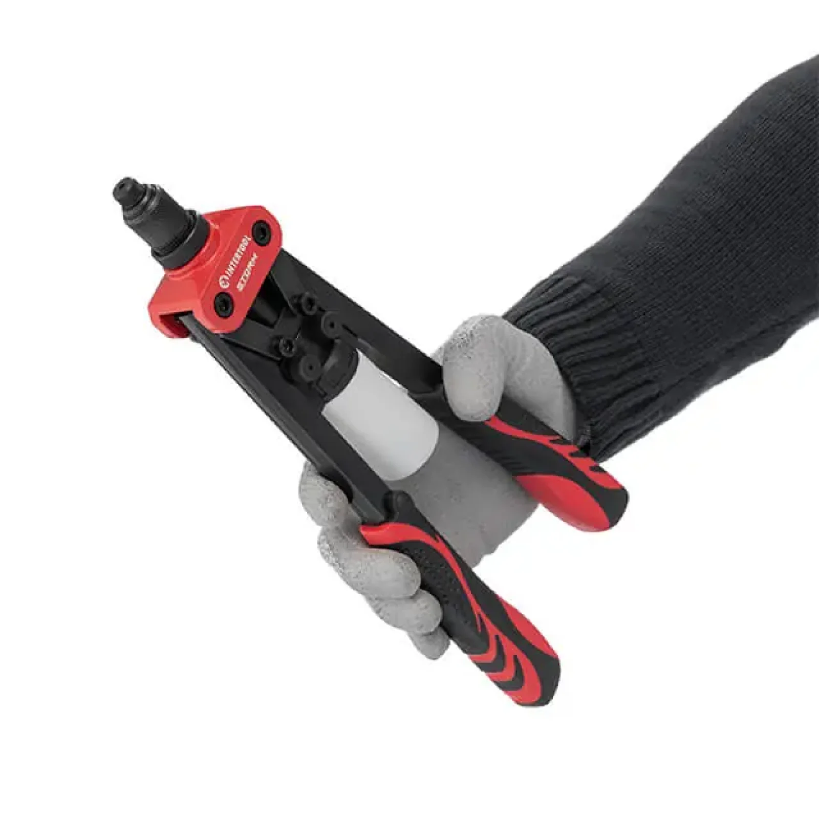 Пістолет заклепувальний дворучний, 330 мм, діаметр застосовуваної заклепки: 2,4, 3,2, 4,0, 4,8 мм, STORM INTERTOOL (RT-0017) UA