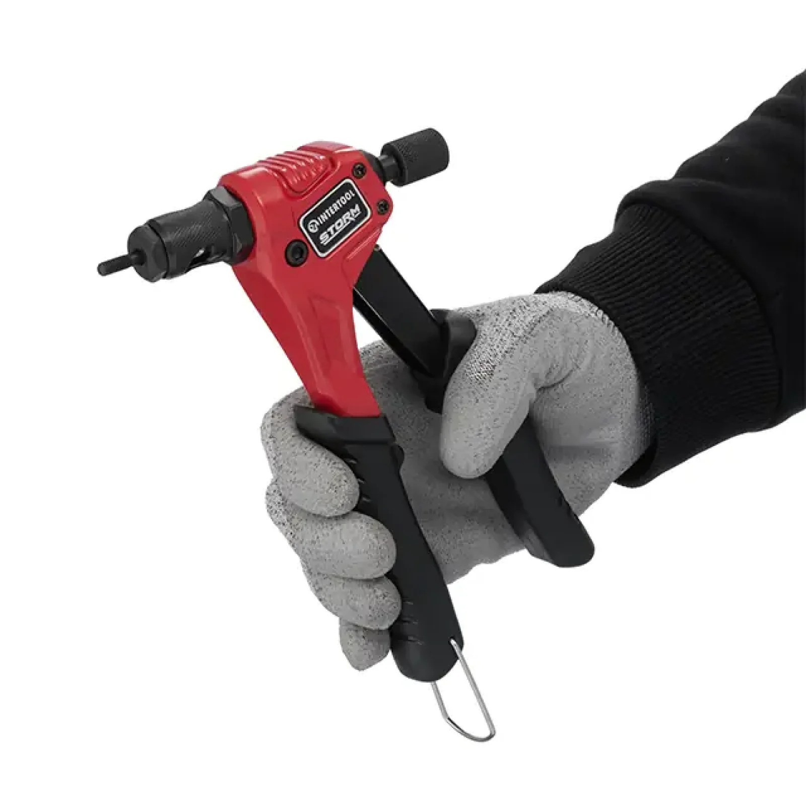 Пістолет заклепувальний, для різьбових заклепок, 200 мм, застосовувана заклепка: M3, M4, M5, M6, STORM INTERTOOL (RT-0019) UA