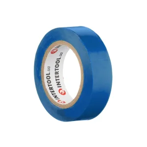 Стрічка ізоляційна 0.15мм*17мм*10м, синя INTERTOOL (IT-0010) UA