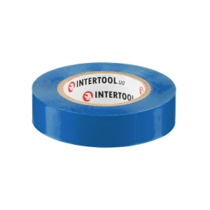 Стрічка ізоляційна 0.15mm * 17mm * 15m синя INTERTOOL (IT-0015) UA