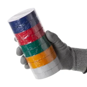 Стрічка ізоляційна 0.15 мм * 17 мм * 25 м, кольорова (10 од.) INTERTOOL (IT-0029) UA