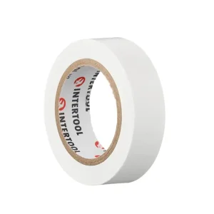 Стрічка ізоляційна 0.15мм*17мм*10м біла INTERTOOL (IT-0033) UA