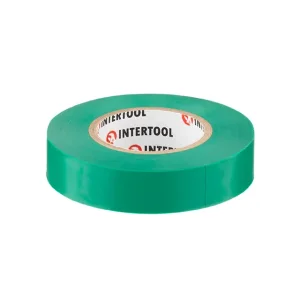 Стрічка ізоляційна 0.15мм*17мм*20м зелена INTERTOOL (IT-0051) UA