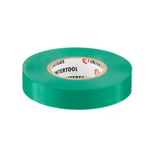 Стрічка ізоляційна 0.15мм*17мм*25м зелена INTERTOOL (IT-0061) UA