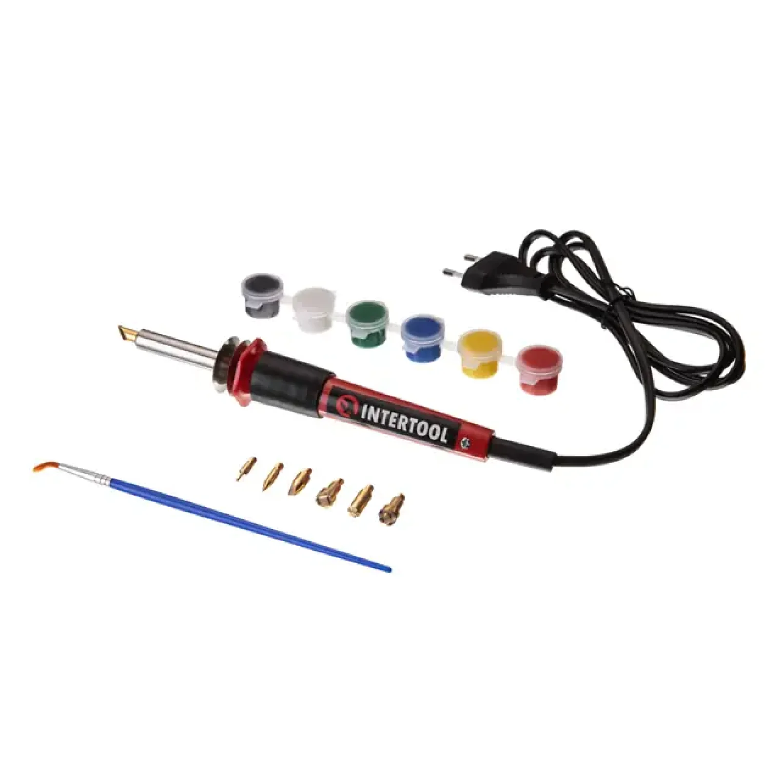 Набір для випалювання, 30 Вт, 230 В, 7 насадок INTERTOOL (RT-2040) UA