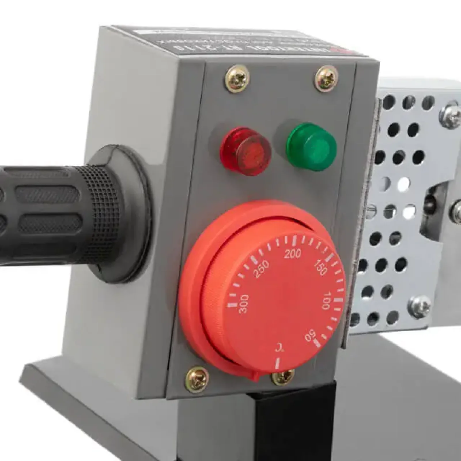 Паяльник для пластикових труб, 0,85 кВт, 0-300°C, насадки 20, 25, 32 мм, металевий кейс INTERTOOL (RT-2110) UA