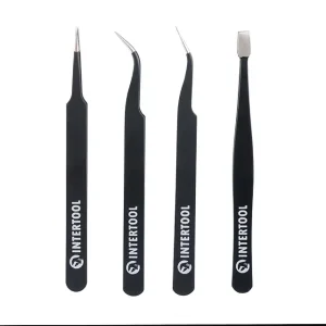 Набір пінцетів антистатичних, 4 шт. INTERTOOL (NT-6001) UA