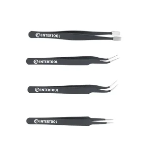 Набір пінцетів антистатичних, 4 шт. INTERTOOL (NT-6001) UA