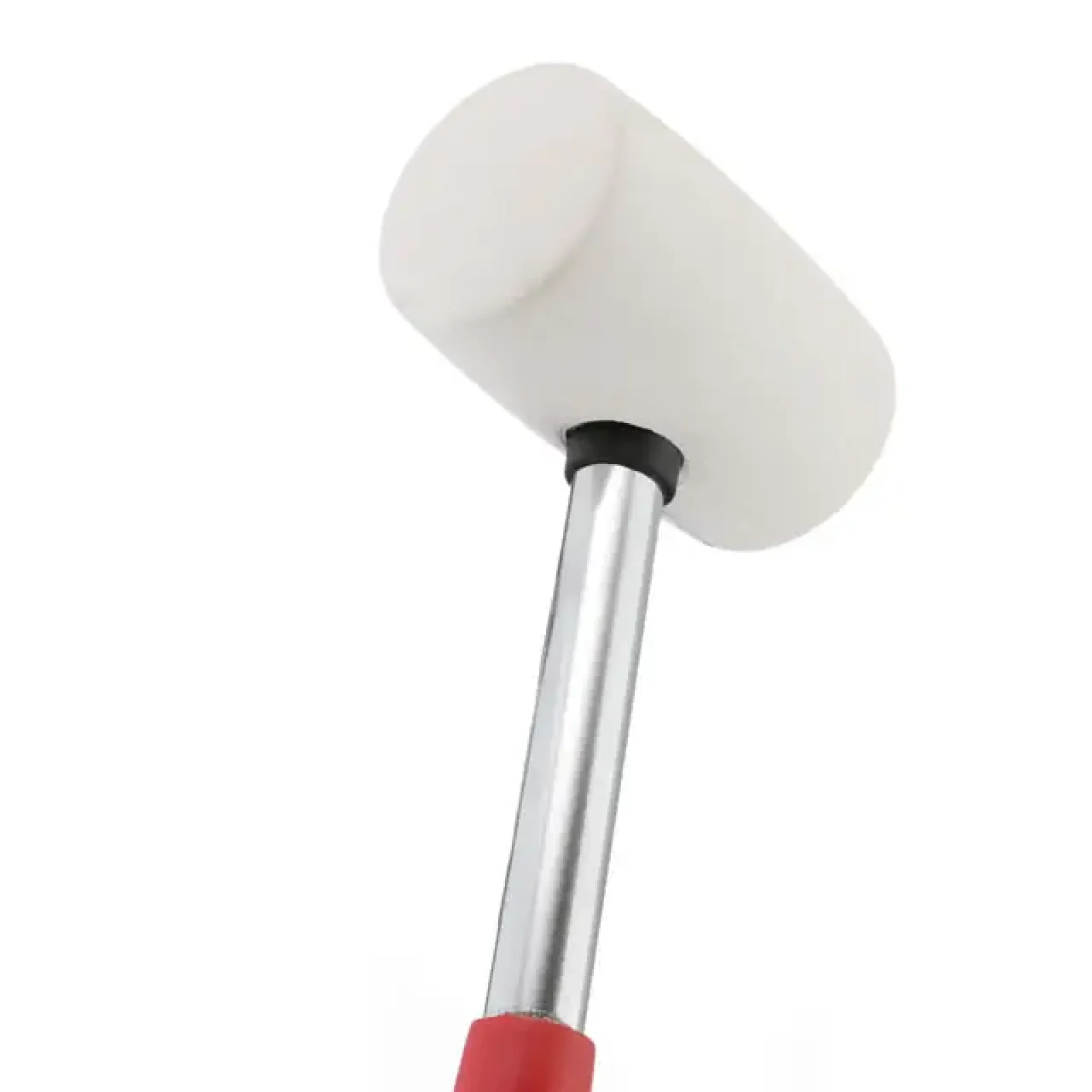 Киянка гумова, 450 г, 65 мм, бiла гума, металева ручка INTERTOOL (HT-0227) UA