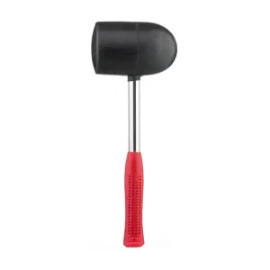 Киянка гумова, 1250 г, 90 мм, чорна гума, металева ручка INTERTOOL (HT-0228) UA