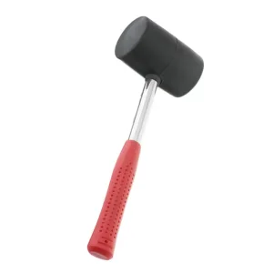 Киянка гумова, 680 г, 75 мм, чорна гума, металева ручка INTERTOOL (HT-0232) UA