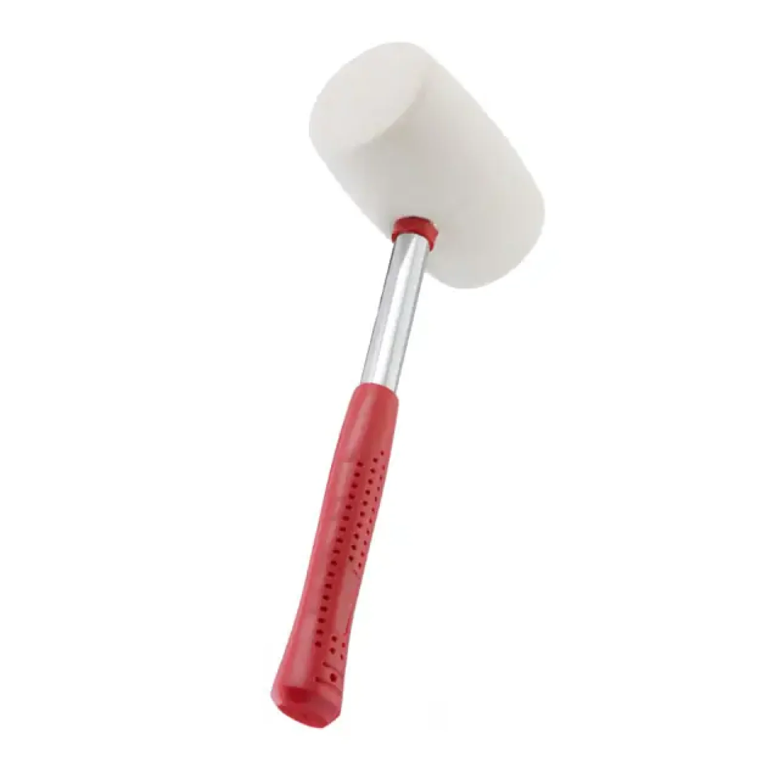 Киянка гумова, 680 г, 80 мм, бiла гума, металева ручка INTERTOOL (HT-0235) UA