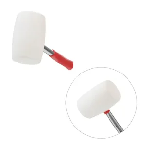 Киянка гумова, 680 г, 80 мм, бiла гума, металева ручка INTERTOOL (HT-0235) UA