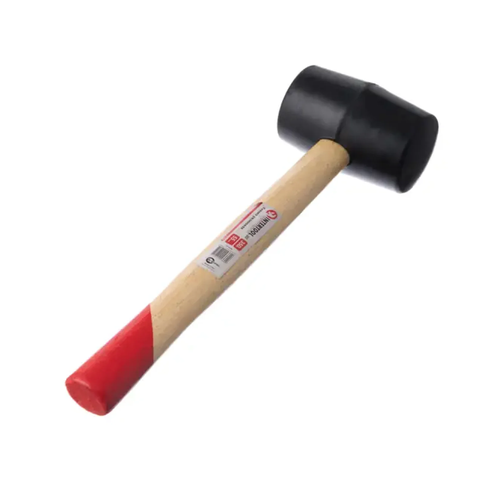 Киянка гумова, 350 г, 50 мм, чорна гума, дерев'яна ручка AL-KO (HT-0236) UA