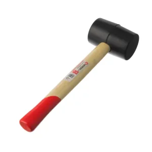 Киянка гумова, 450 г, 60 мм, чорна гума, дерев'яна ручка AL-KO (HT-0237) UA